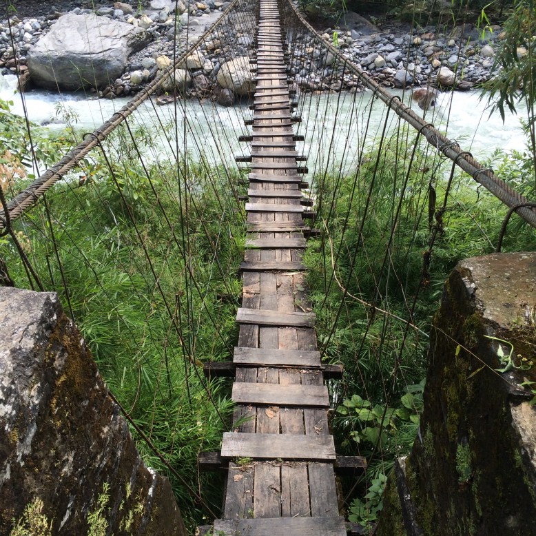 Hängebrücken im Annapurna-Gebiet