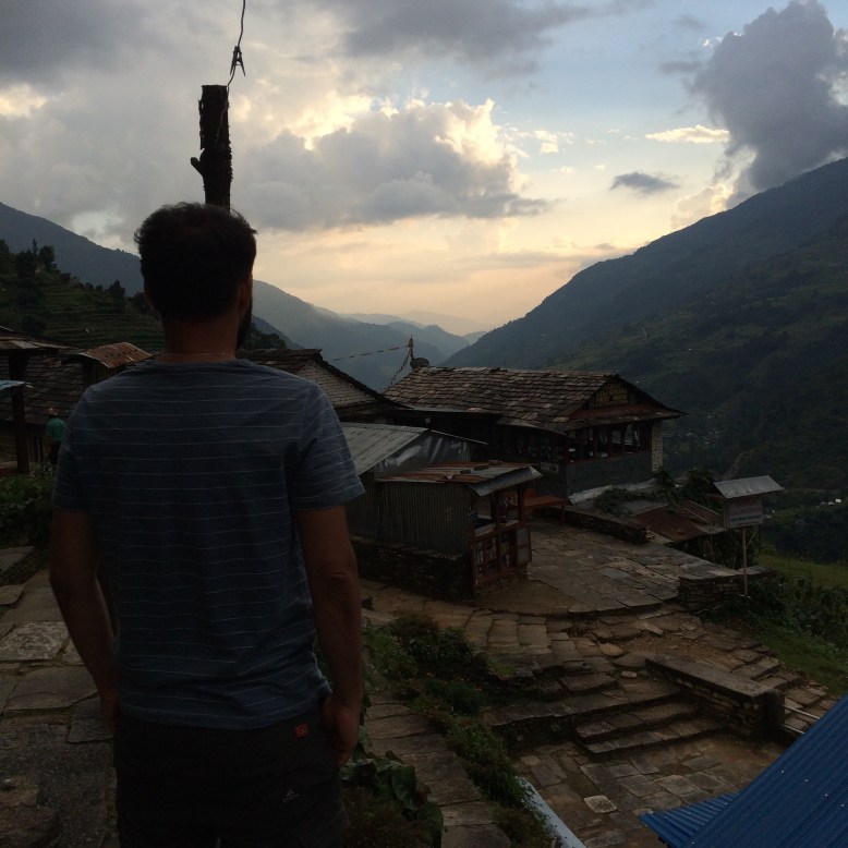 Nepal: Bergpanorama in Landruk