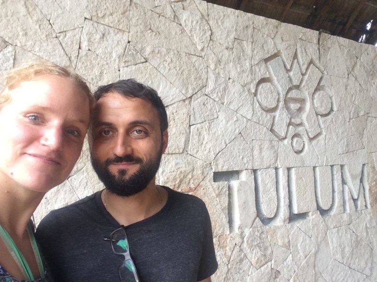 Der Eingang vor den Maya-Ruinen ist unspektakulären als man erwartet! 